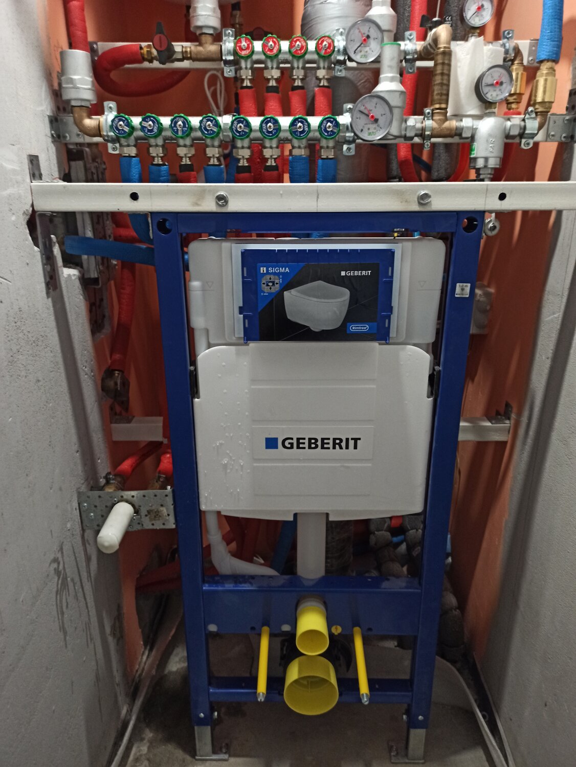 geberit, geberit duofix up182, инсталляция geberit гигиенический душ, монтаж инсталляции геберит, установка инсталляции геберит своими руками