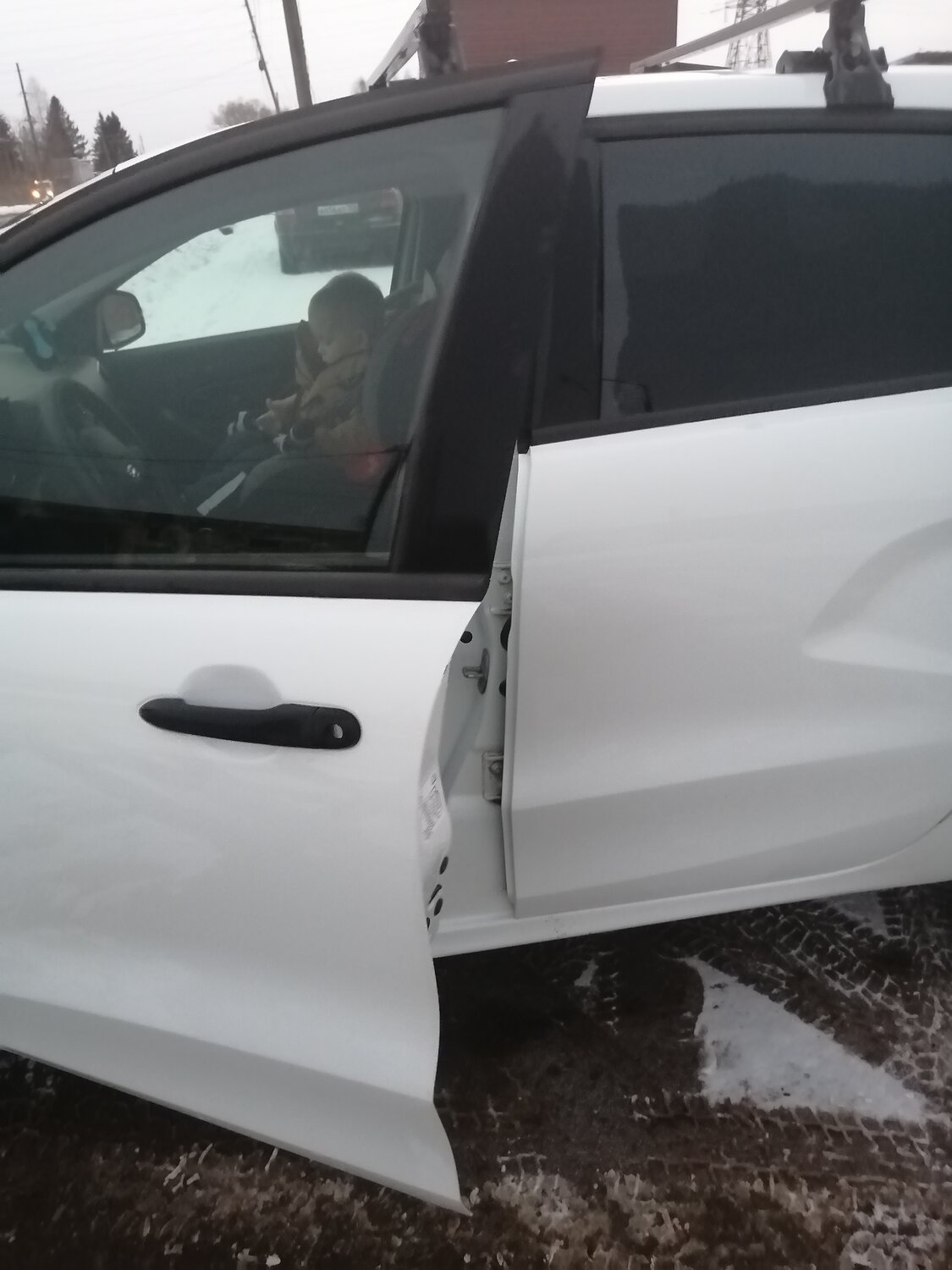 автомобиль, авто, легковые авто, рки 19 калина 2 белая, защита края двери авто