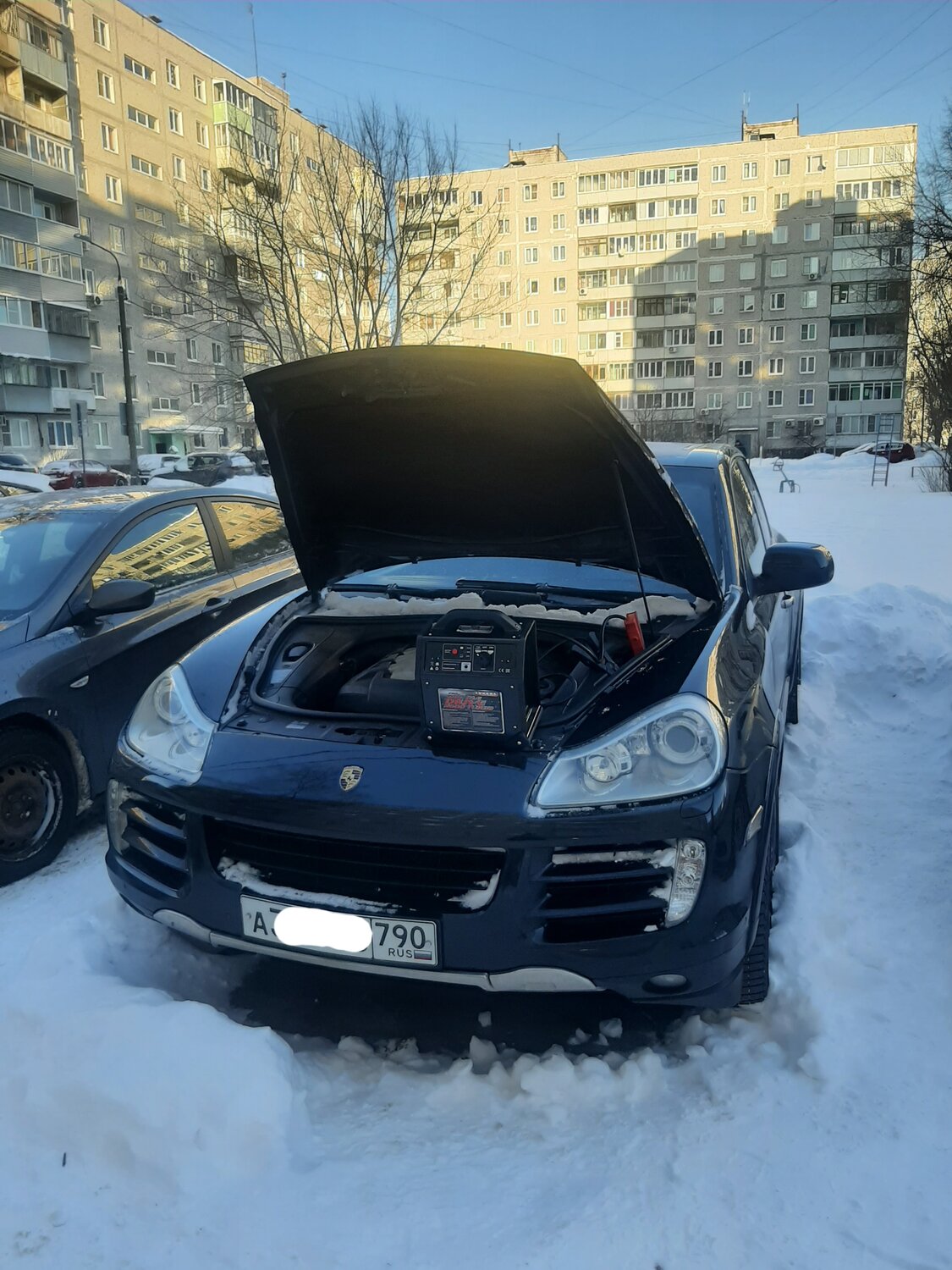porsche cayenne, черный порше кайен, машина porsche cayenne, porsche cayenne 2009, Renault Koleos I Рестайлинг 2