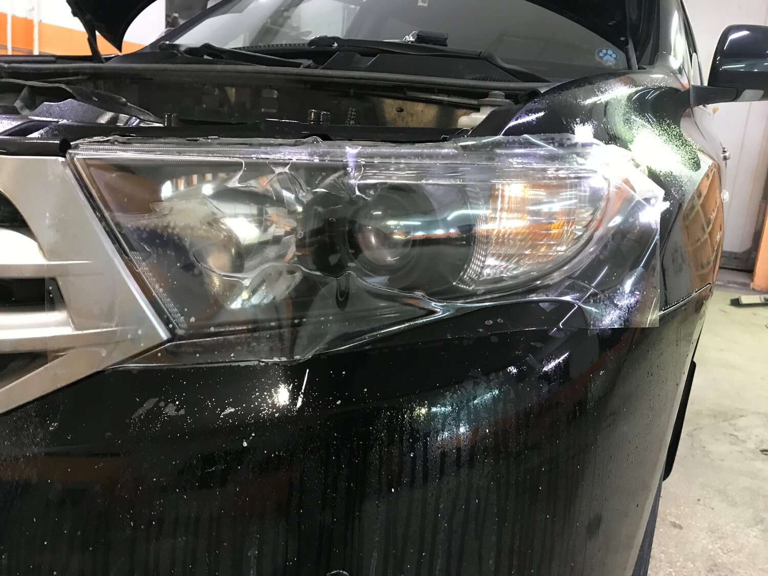 бронирование фар пленкой toyota rav4, автомобиль, фар, авто, разбитая фара спортейдж
