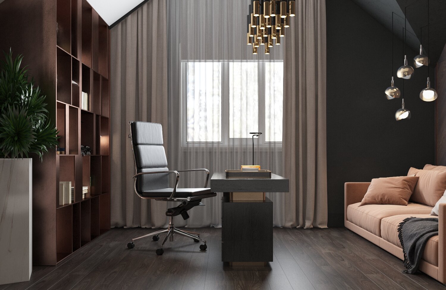 интерьер кабинета, интерьер кабинета в квартире, интерьер кабинет 3д, дизайн интерьера, интерьер кабинета в квартире 12 кв .