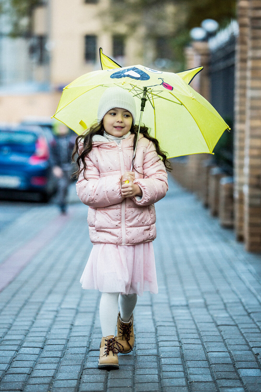 дети с зонтиками осенью, детский дождевик xiaomi children cloak raincoat (120 см), плащ дождевик, человек, девочка