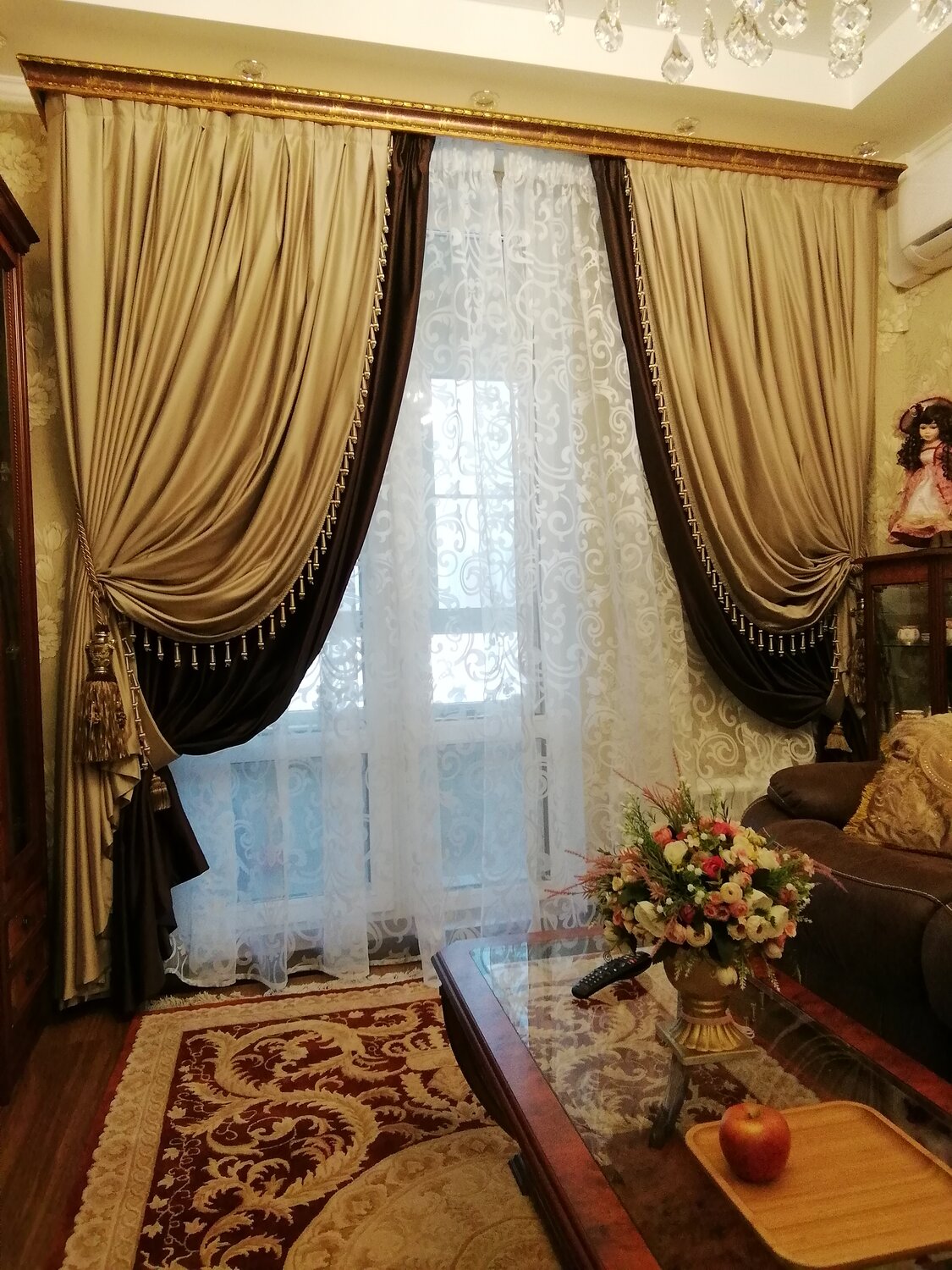 текстиль дизайн 182 ламбрекен, элитный пошив штор, ламбрекен, угловые шторы для зала, артламбрекен.ру