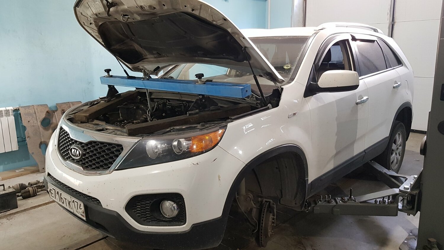 kia sorento, киа соренто 2 2011 г. 2.4 белая, внедорожник kia sorento, киа соренто белый перламутр, кия соренто 2 2.4 2012 года