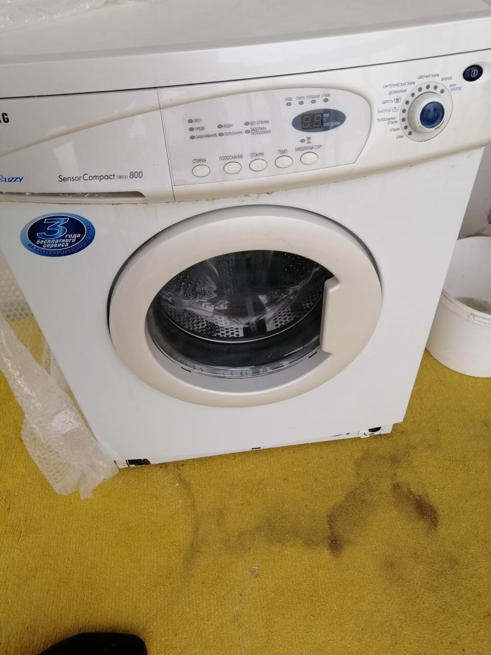 бытовая техника, стиральная машина, техника, стиральная машинка samsung compact 800, панель управления стиральной машины samsung sensor compact s803j 800