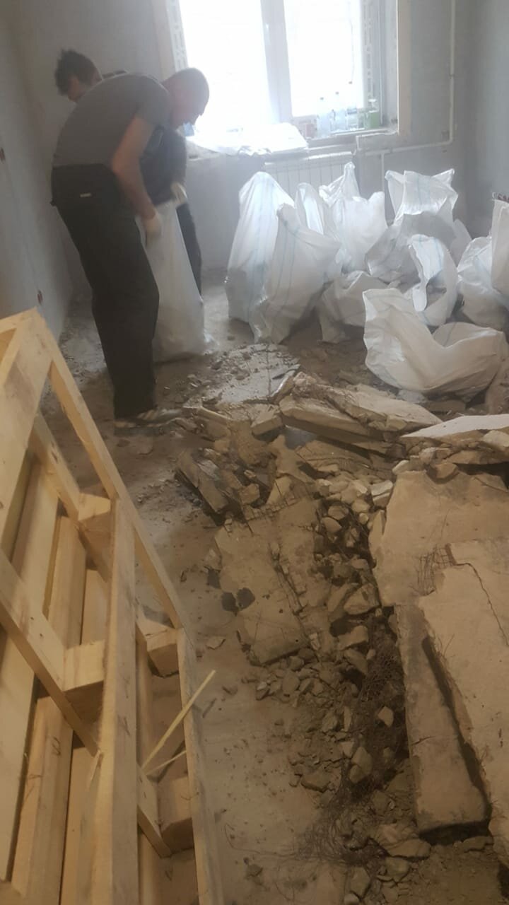 демонтажные работы, демонтаж стен казань, демонтаж стяжки пола, демонтаж стен из ацеита, демонтаж пола в квартире