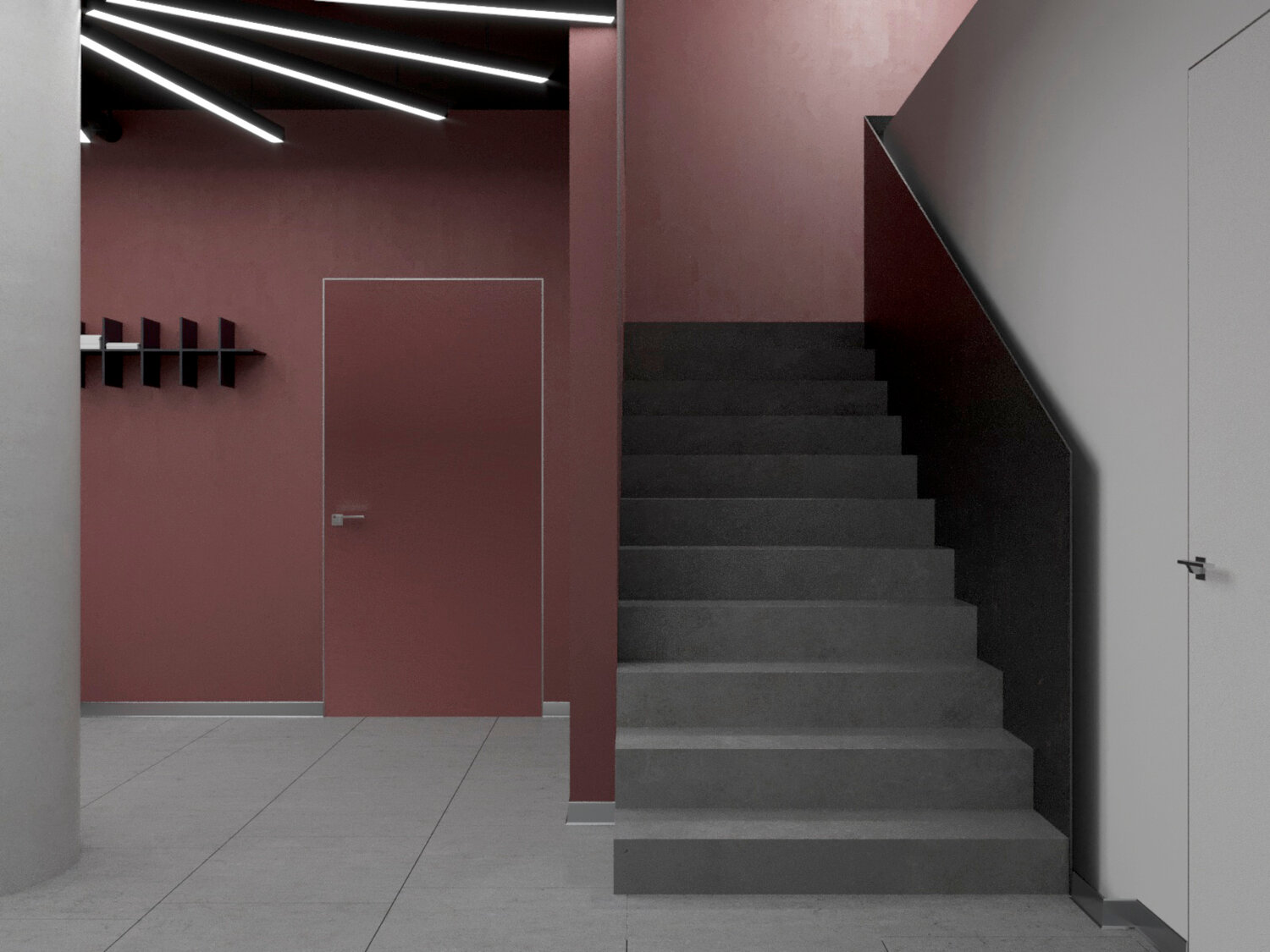 лестница, лестница кубов, лестница в таунхаусе, лестница ступеньками, лестница на металлокаркасе