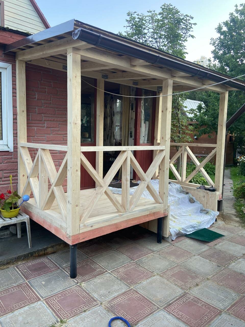 веранда пристройка, веранда к дачному домику, веранда к дачному дому, постройка веранды, пристройка веранды к дачному дому