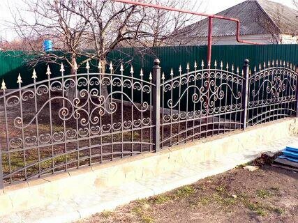 ворота палисадники кованые мездрин павел, кованые заборы, металлические изделия забор, забор для палисадника из металла, палисадник из металла