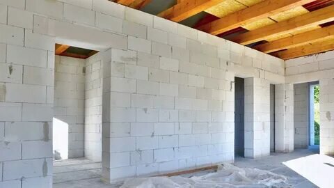 стены из газоблока, перегородка из газобетона, стены из газобетона, стены из газобетонных блоков, дом из газобетонных блоков