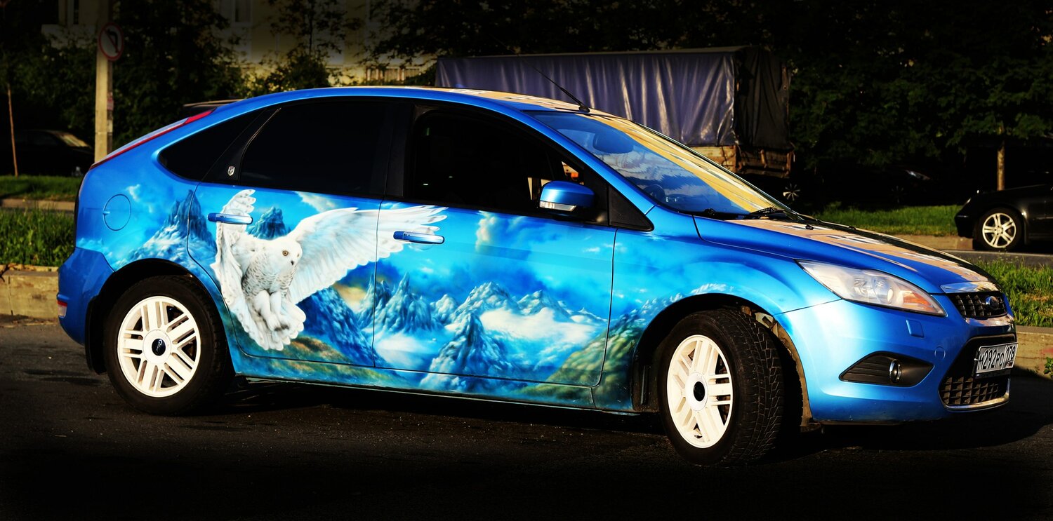 аэрография, аэрография на авто, михаил аэрография на авто, абстрактная аэрография на машину, абстрактная аэрография на авто