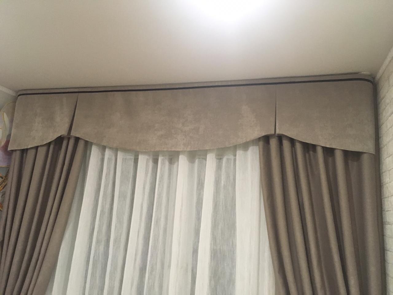 занавески под карниз, карниз для штор, ламбрекен, карниз, шторе