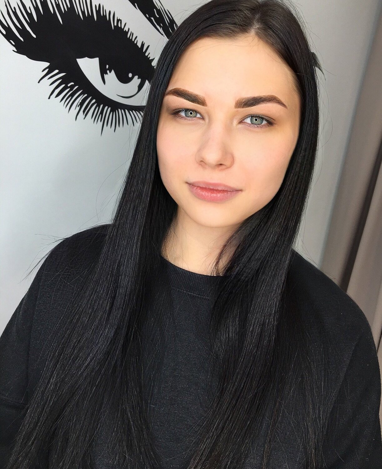 девушка, бровь, брови хной 2020, ресницы, красота