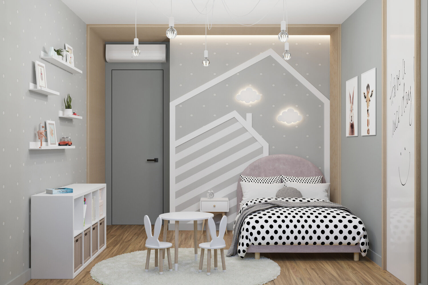 детская комната, стильные детские комнаты, дизайн интерьера, европейская детская комната, детская комната в стиле скандинавия 2020