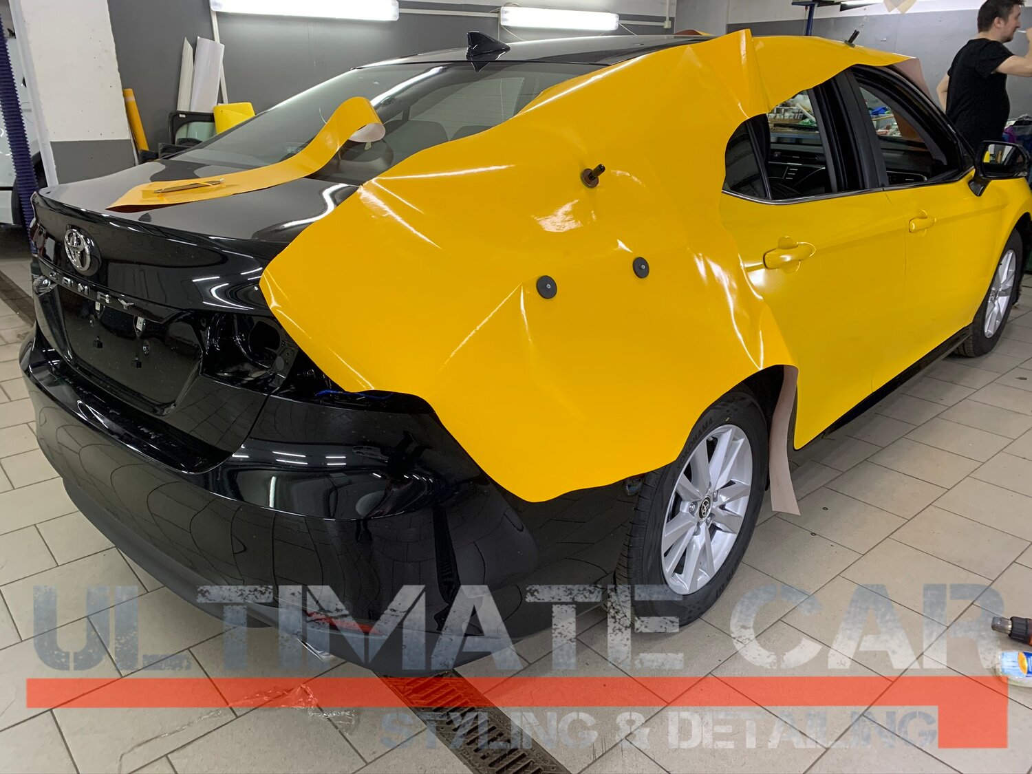 авто, автомобиль, оклейка машины в золотой под такси, оклейка авто под такси, оклейка автомобиля пленкой такси