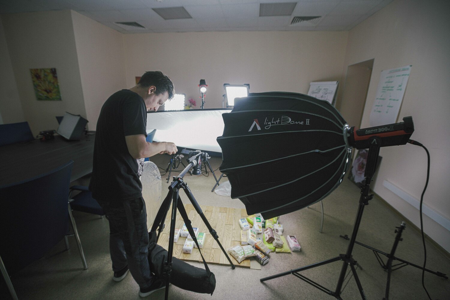 софтбокс aputure light dome ii, софтбокс elinchrom litemotiv octa 190 см, параболические софтбоксы, фотостудия, студия