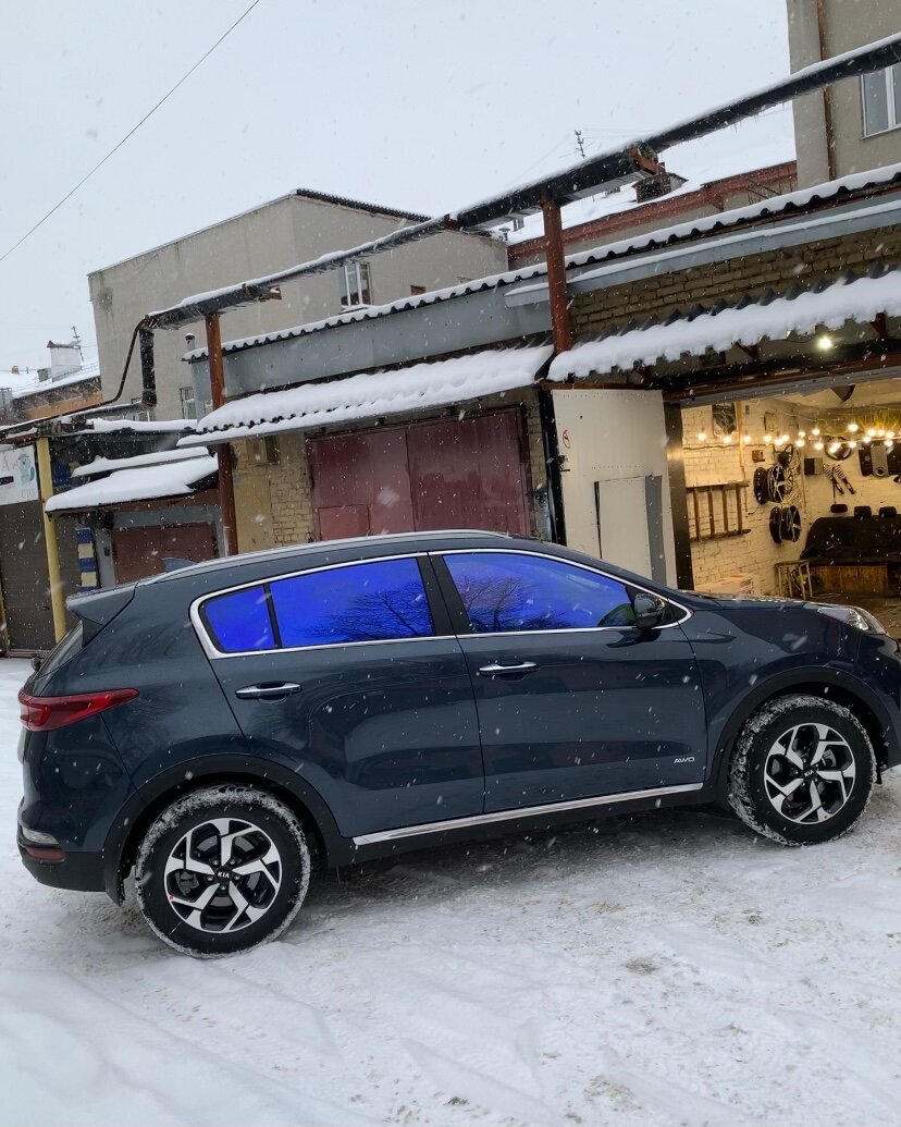 kia sportage, kia sportage 2018 тонированный, автомобиль, авто, kia sportage 4 черные диски