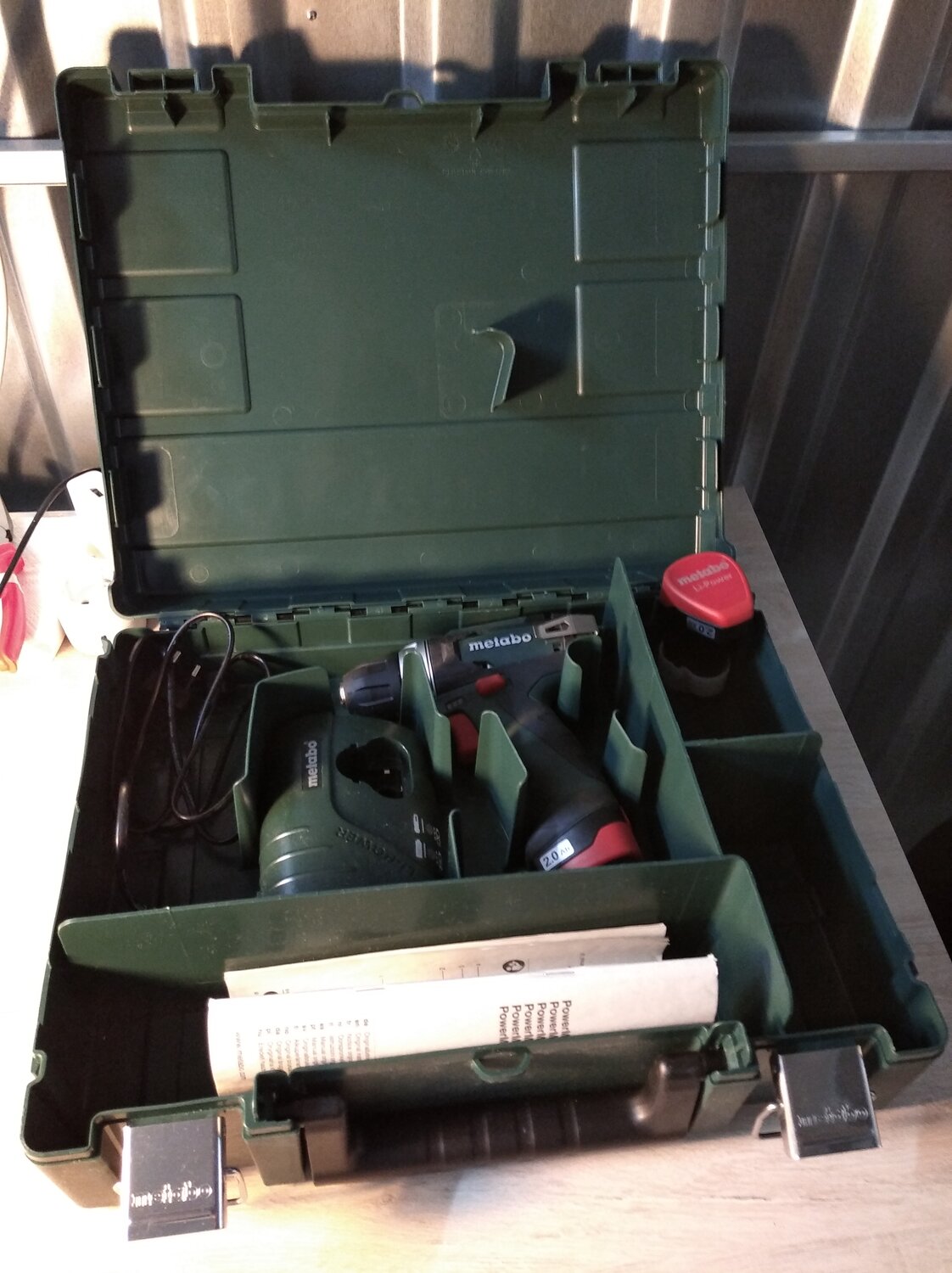 шуруповерт metabo powermaxx bs basic 2 акб зу, metabo powermaxx bs, li-ion 10,8, metabo powermaxx bs 2014 basic 2.0ah x2, дрель-шуруповерт metabo powermaxx bs basic x2 (600080500), сумка для шуруповерта metabo powermaxx bs
