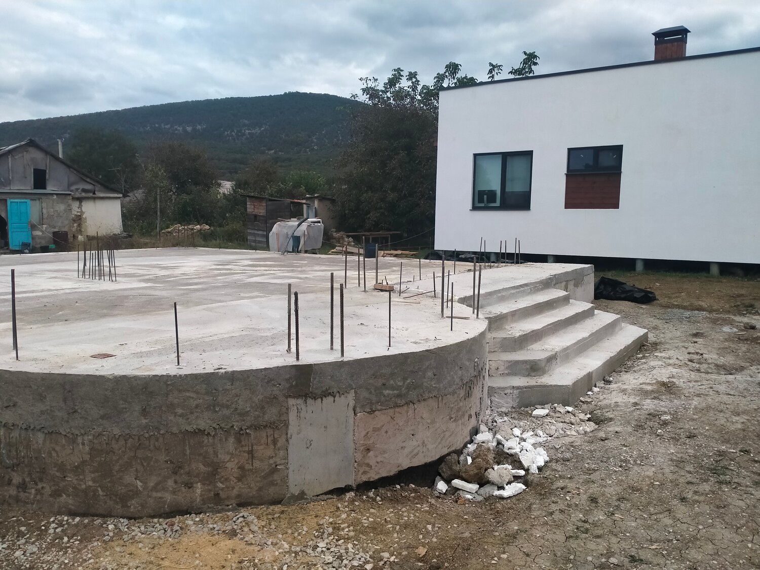 круглый фундамент, загородный дом, фундамент под храм, фундамент 12х12 монолит, строительство