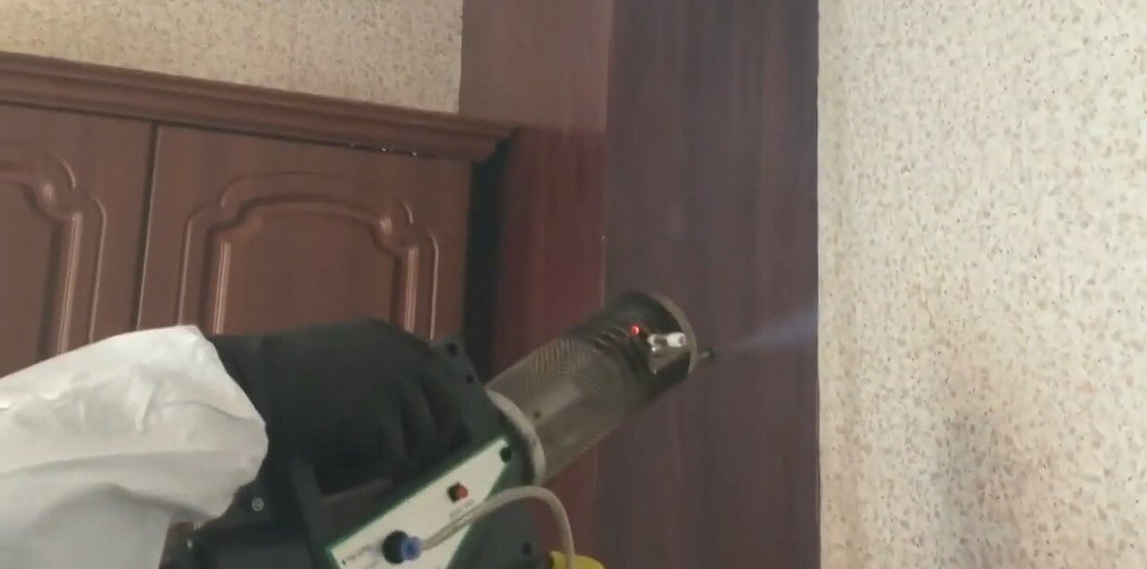 сверление без пыли, ремонт, электрический краскопульт, лайфхак для сверления без пыли, уничтожение клопов