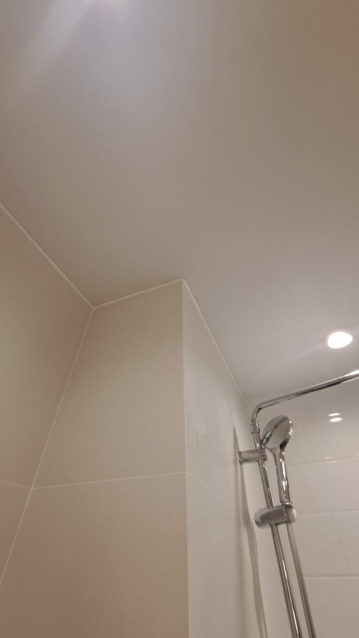 душевой гарнитур grohe tempesta new 27924001, бесщелевая система натяжных потолков, душевая штанга grohe, натяжной потолок в ванной, душевой гарнитур grohe tempesta new