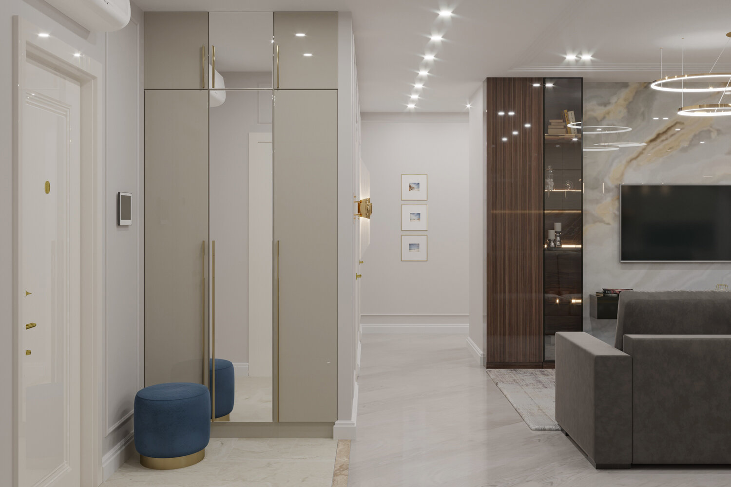 светлая прихожая интерьер, современная прихожая 2021 в светлых тонах, прихожая, дизайн интерьера, прихожая минимализм