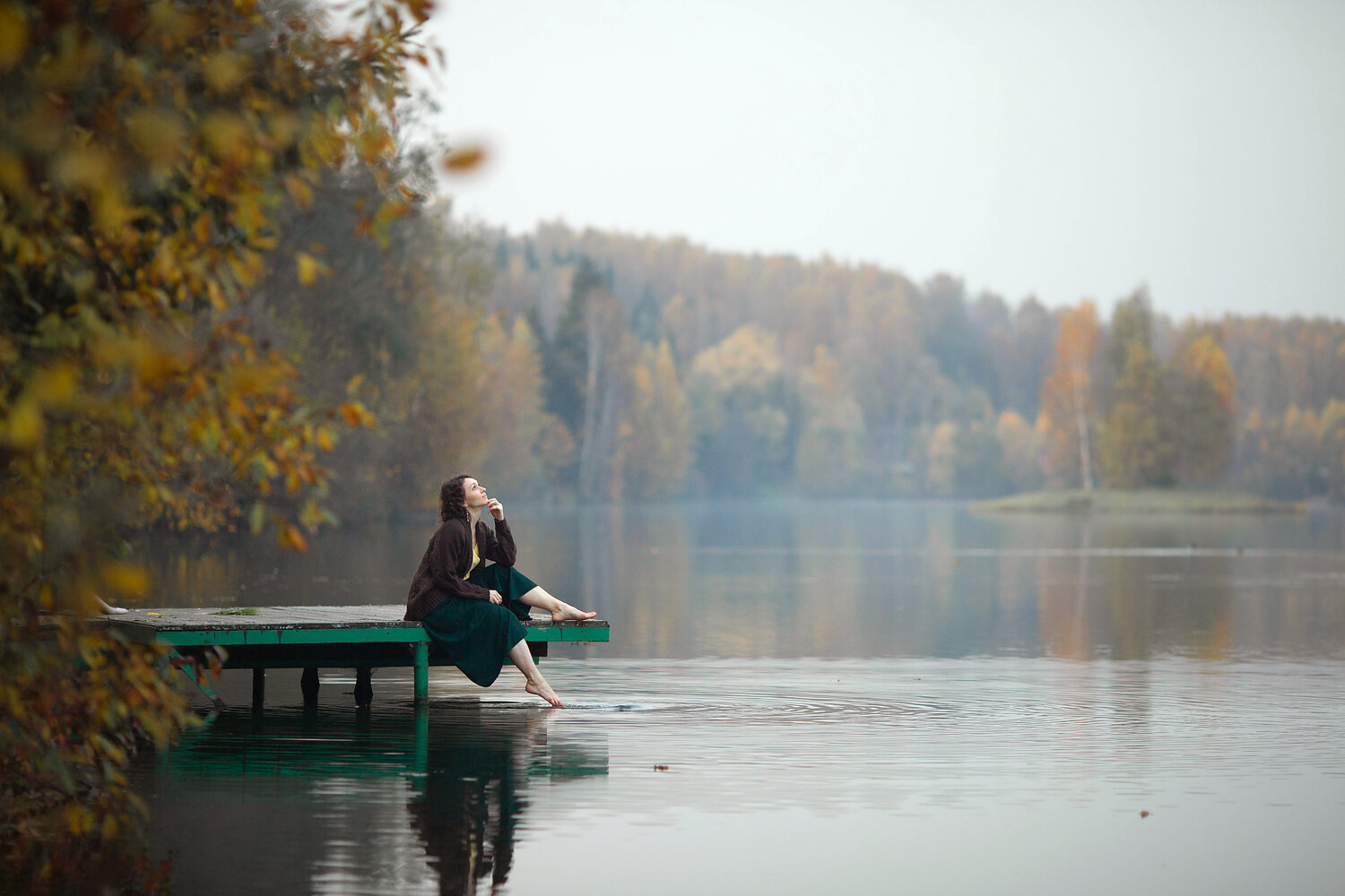 осенние озёра, пейзаж, природа, осень, озеро осени