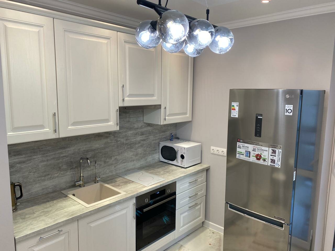 дизайн кухни, кухня, кухня неоклассика капучино, кухонный гарнитур, кухня классик