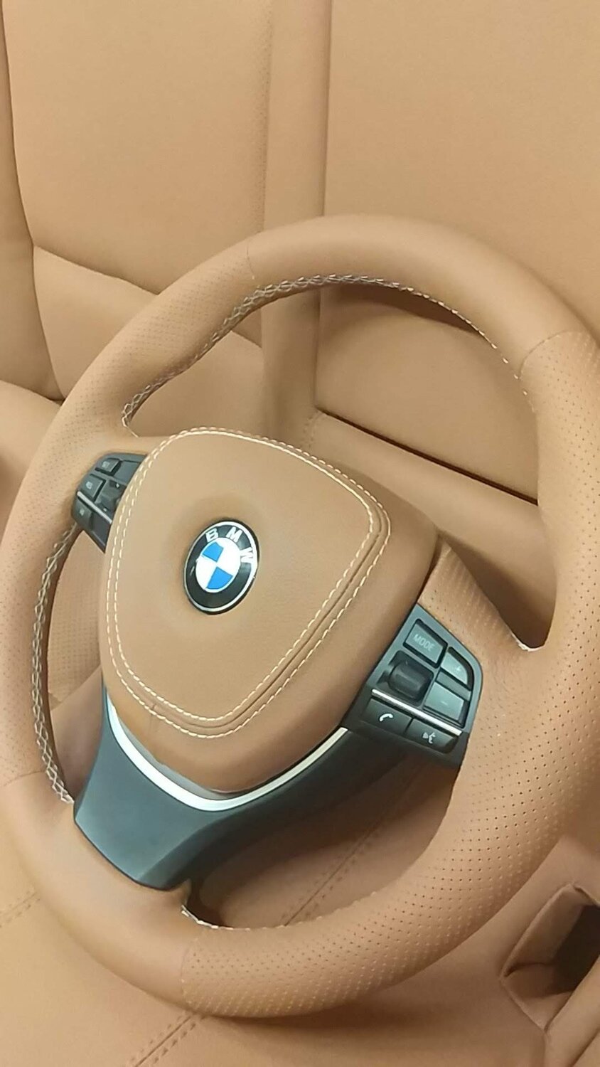 руль автомобиля, руль bmw f10, автомобиль, руль бмв, перетяжка руля