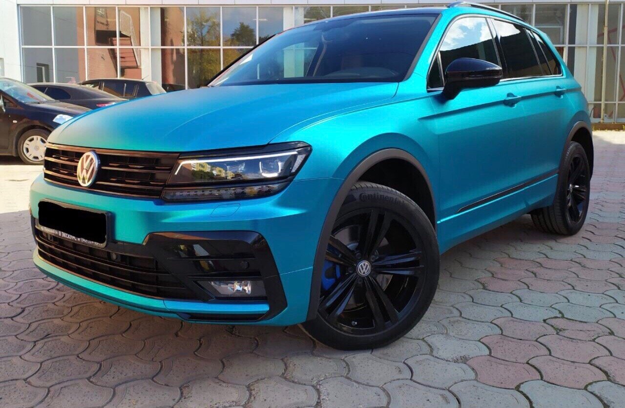 volkswagen tiguan винил, volkswagen tiguan, vw tiguan матовый, volkswagen tiguan 2018 blue, Audi Q7 II
