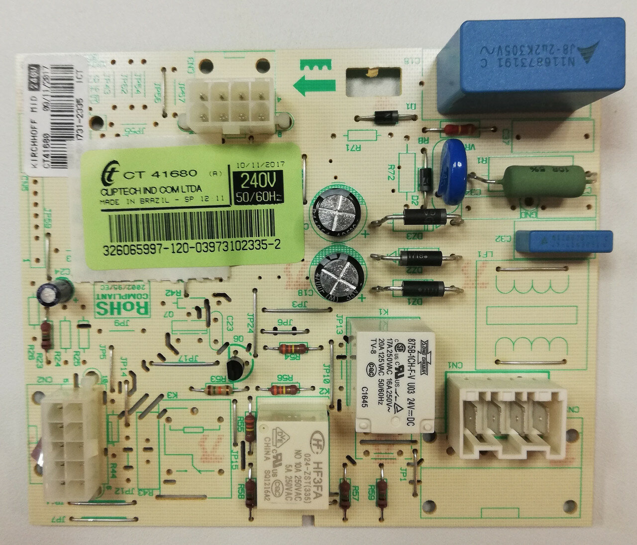 модуль (плата управления) whirlpool 481010435582, плата whirlpool 08065-024rc, модуль управления холодильника whirlpool, плата управления whirlpool c2296, плата управления