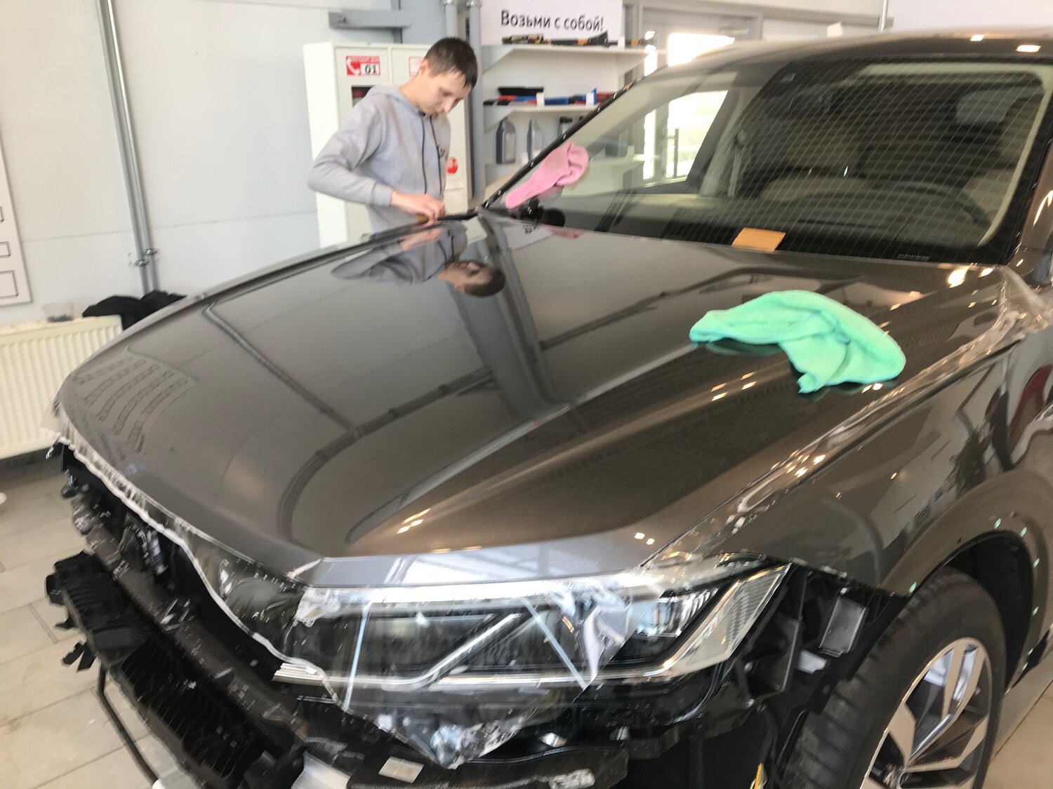 авто, автомобиль, пленка антигравийная ppf premium, полиуретановая пленка на капот и бампер, матовая бронепленка