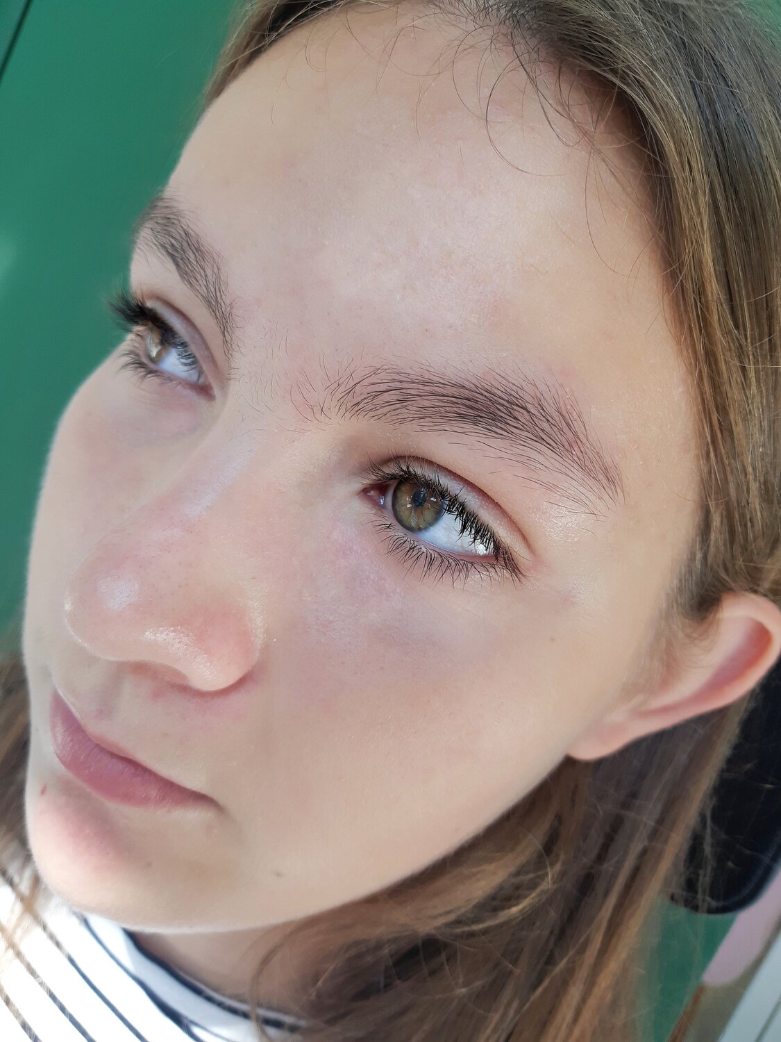 лица, часть лица, девушка, макияж, бровь