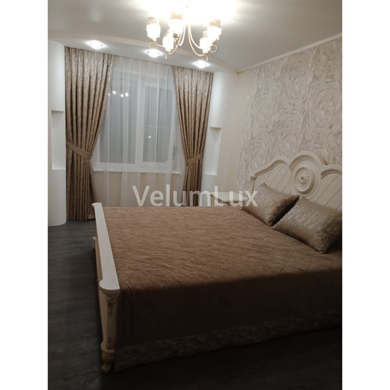 квартира, комната, односторонние шторы для спальни, дизайн спальни, спальни