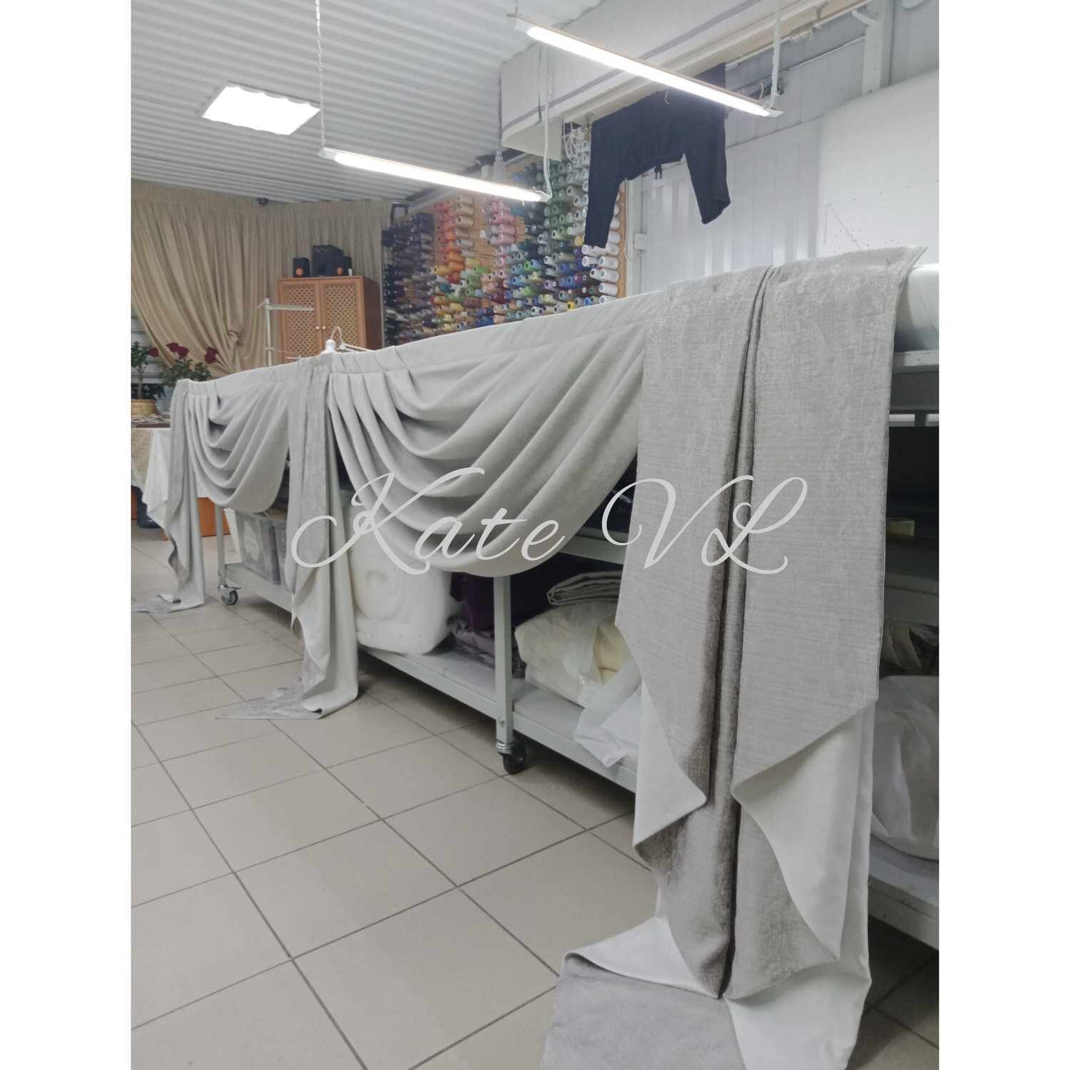 драпировка из ткани, текстиль, шторе, занавеска, занавес