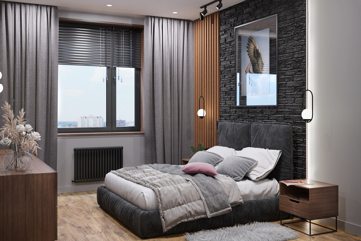 дизайн спальни, дизайн интерьера, спальни, интерьер, спальня идея