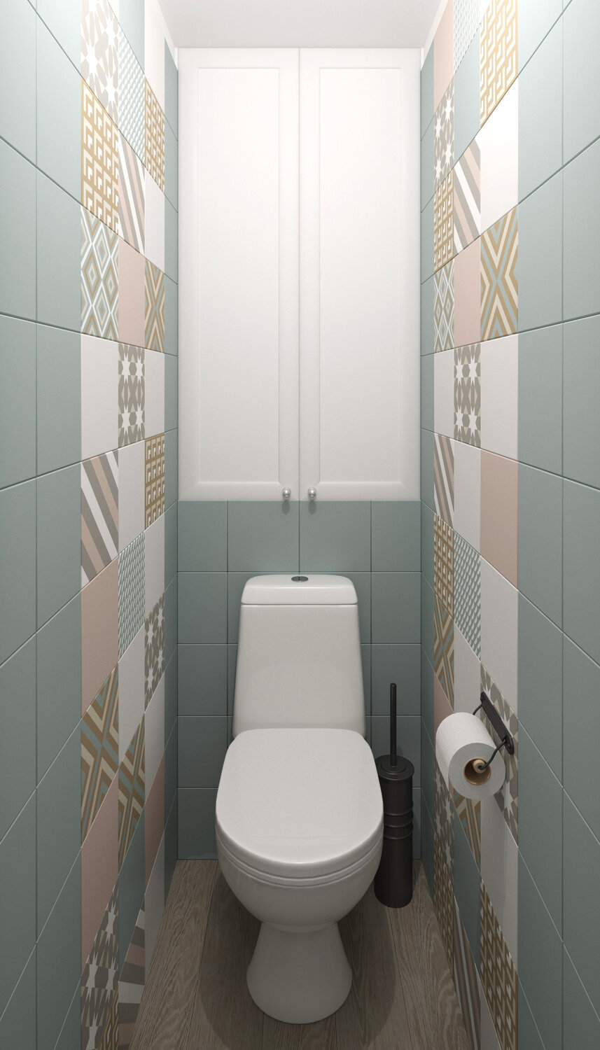 туалет п44, туалет, туалет п44т, санузел, дизайнерская отделка туалета