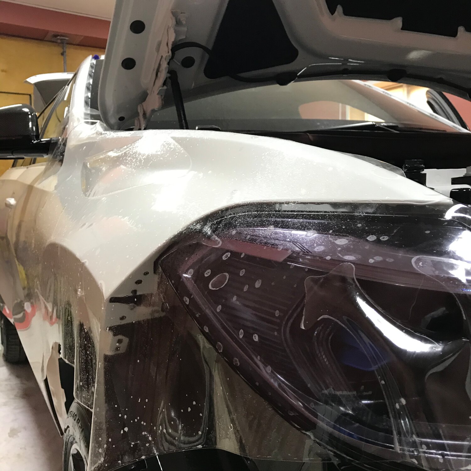 автомобиль, авто, fx37 антигравийная пленка, hexis blacklight, пленка stek бмв f30