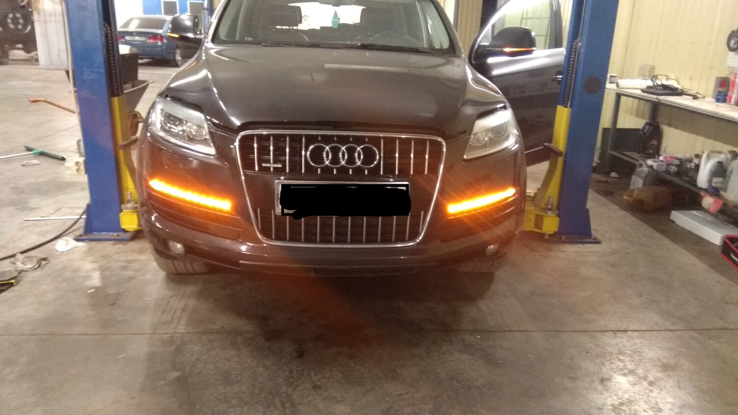 дхо ауди q7, audi q7 дхо, audi q7 поворотники led, поворотников q7 audi, Audi Q7 I