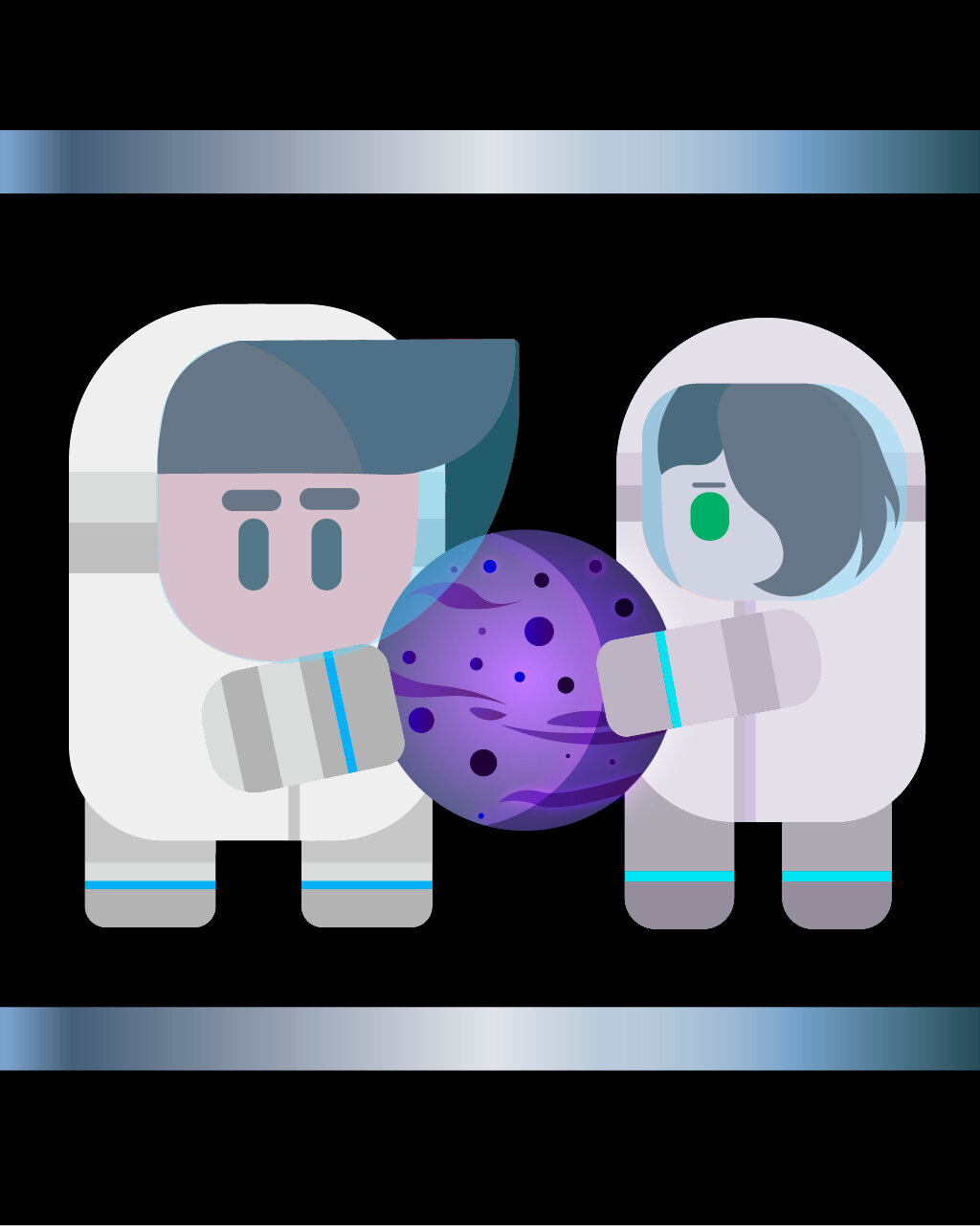 персонаж, иллюстрация, kurzgesagt космос, йоко заяц, фон игры pacman