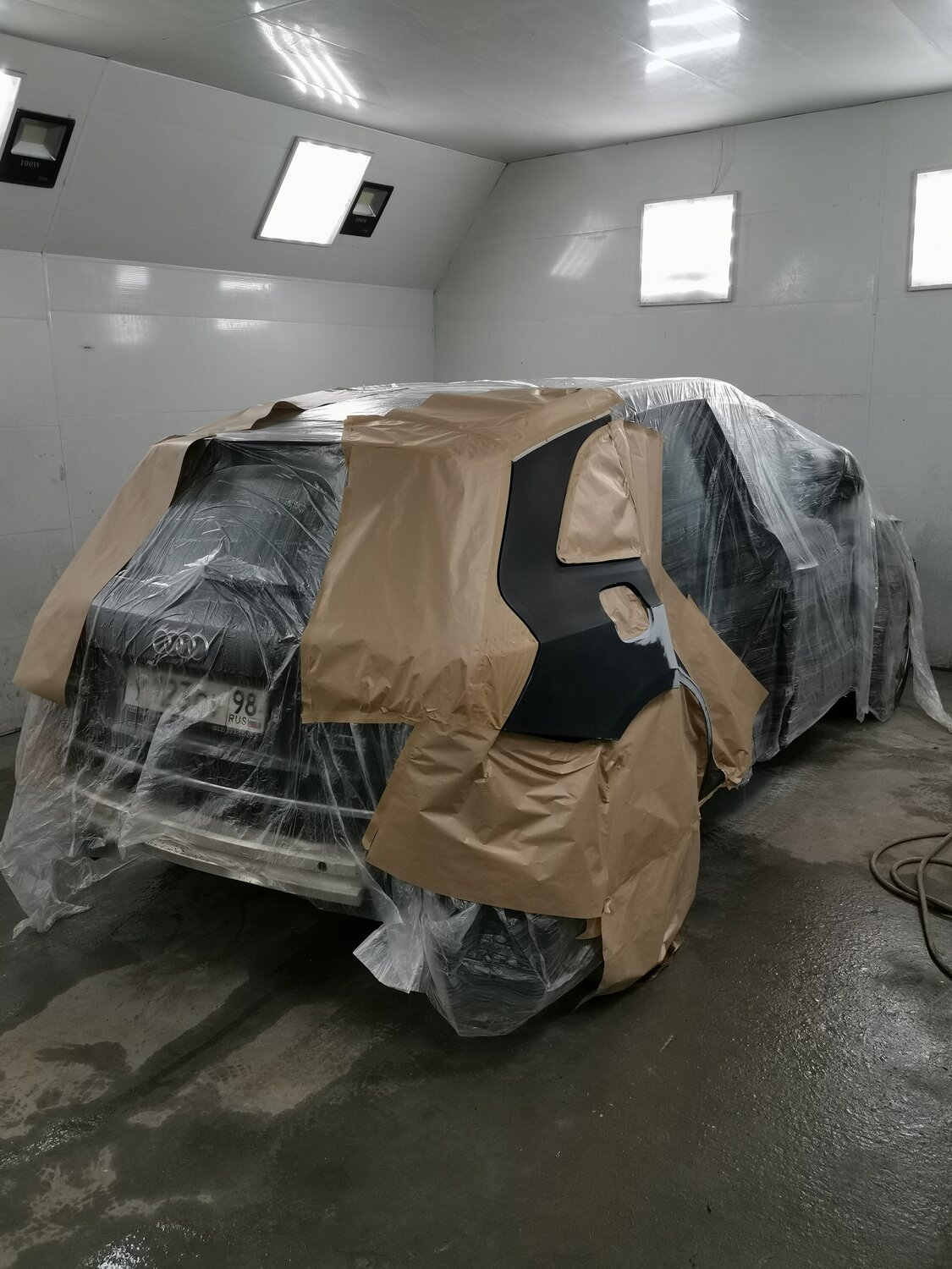 автомобиль, авто, покраска авто в гараже, покраска бочины авто, автопокраски боксы
