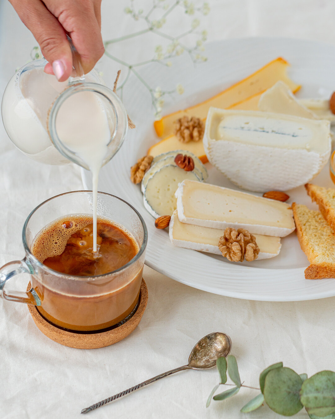 завтрак, еда, десерт, хлебцы с арахисовой пастой, выпечка