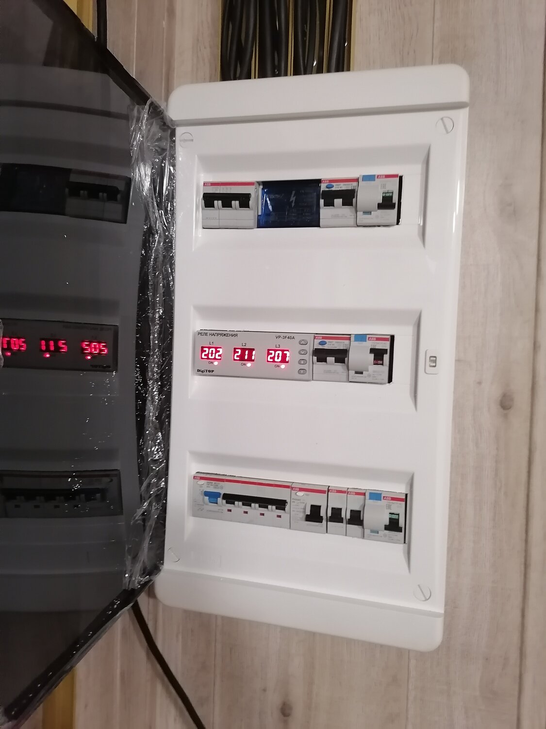 электрощиток abb u2, встраиваемый электрощит на 36 и электрощетчик, электрощит, распределительный щит, щитка