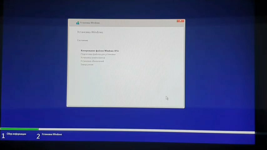Установка Windows биос