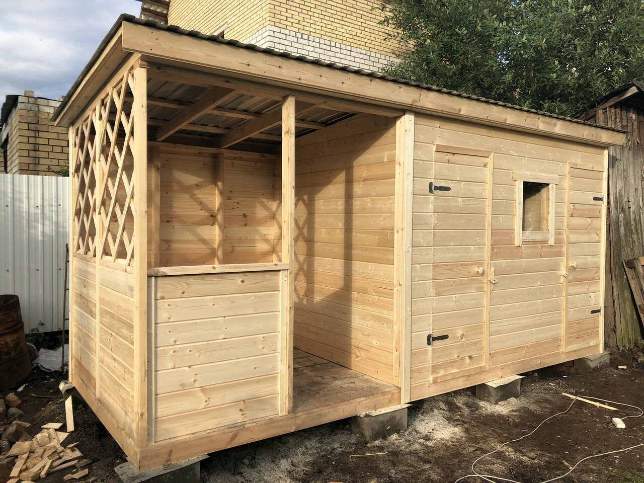 Строительство хозблока, бытовок