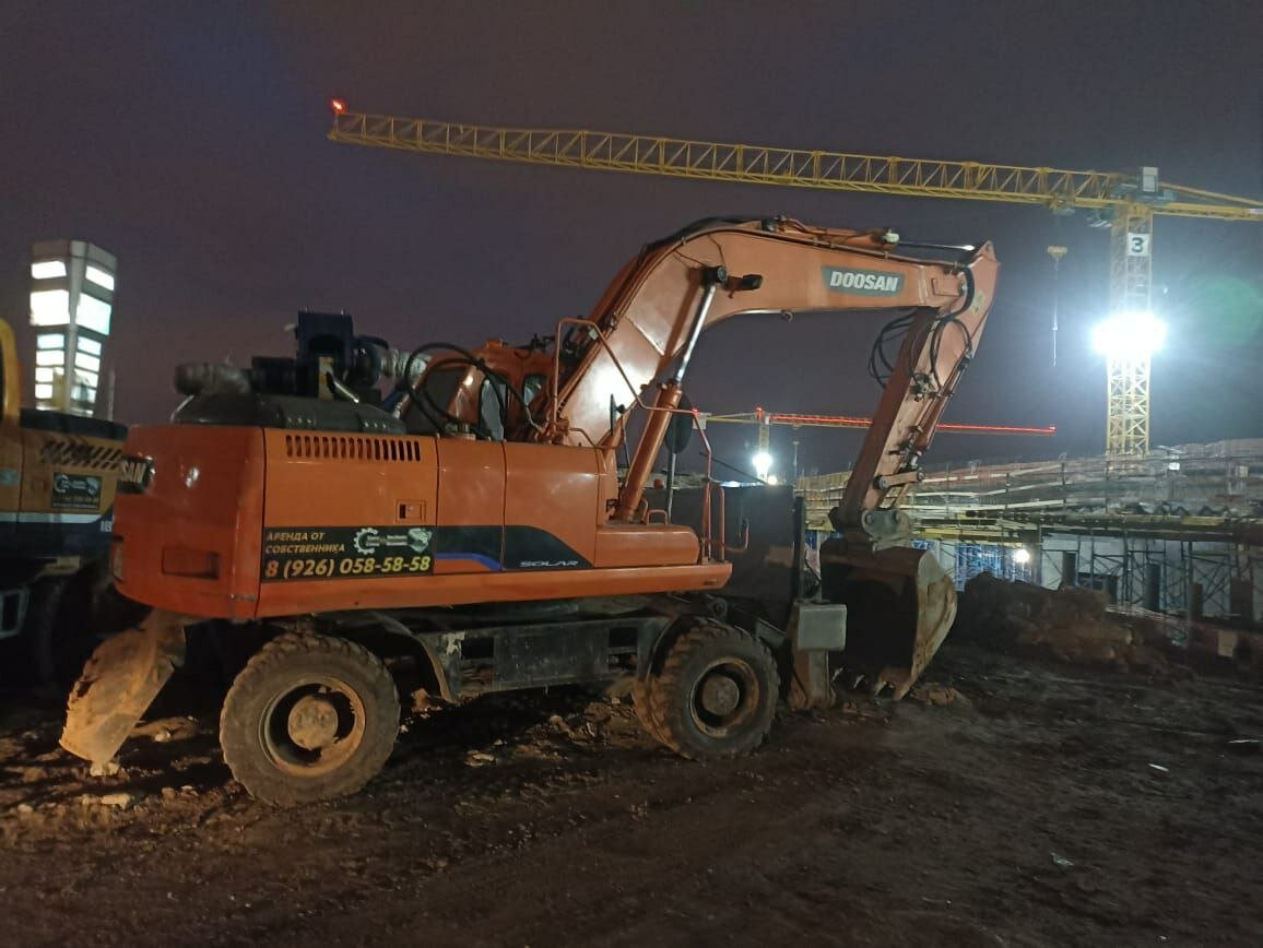 doosan solar 210w-v, колесный экскаватор, doosan solar 180w, doosan solar 180w-v, экскаватор колесный doosan dx190wa