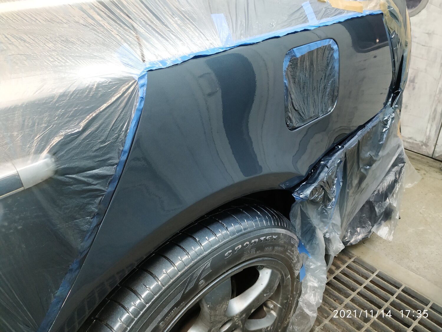 покраска автомобиля, частичная покраска авто, покраска авто, покраска заднего крыла автомобиля, локальная покраска авто