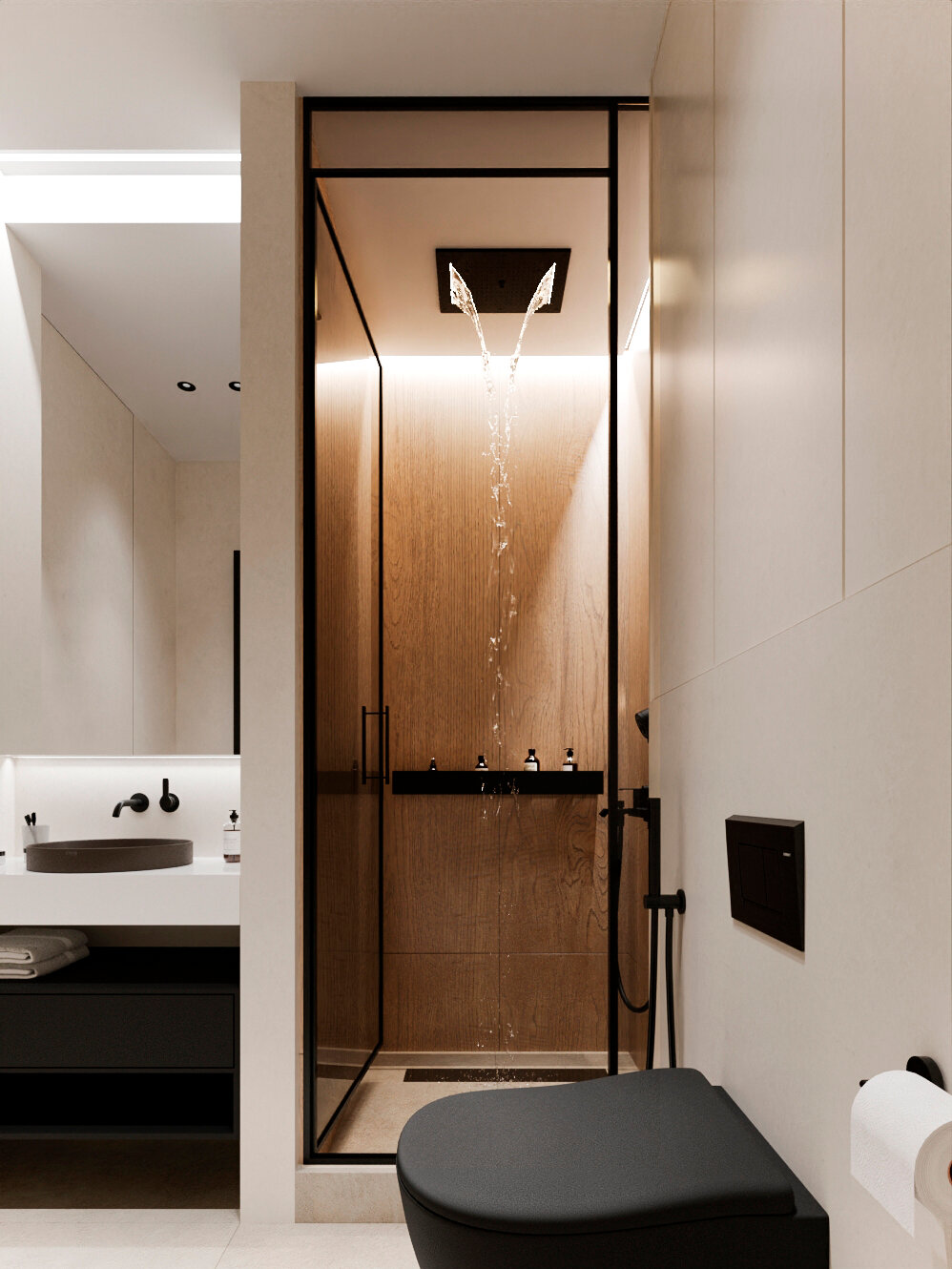 душевая в современном стиле, туалет в современном стиле, ванная комната дизайн, туалет современный дизайн, ванная комната