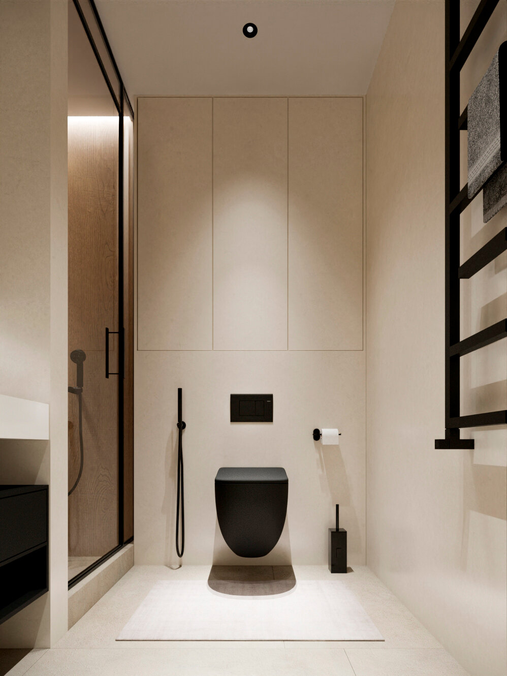 туалет в современном стиле, туалет дизайн, интерьер туалета, современный туалет, маленький туалет дизайн