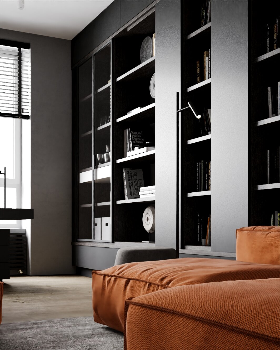 современный интерьер, интерьер, дизайн интерьера, монохромный интерьер, современная мебель